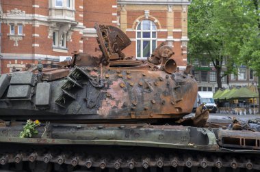 Amsterdam 'da Hasarlı Rus Tankı 26-5-2023