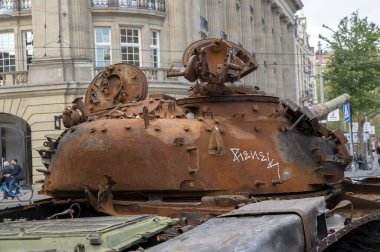 Amsterdam 'da Hasarlı Rus Tankı 26-5-2023