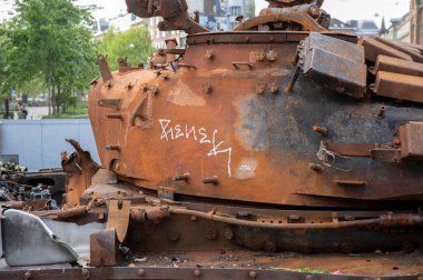 Amsterdam 'da Hasarlı Rus Tankı 26-5-2023