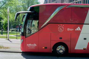 Ajax Touring Car Bus At Amsterdam The Netherlands 27-6-2024 clipart