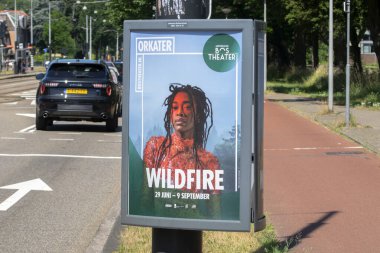 Amsterdam 'daki Amsterdamse Bos Tiyatrosu Wildflire Hollanda 25-6-2023