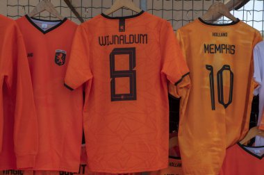 Amsterdam 'da Hollanda Tişörtlü Futbol Takımı 27-4-2023