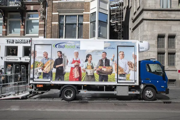 Stock image Bidfood Company Truck At Amsterdam The Netherlands 20-7-2024