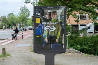 Amsterdam 'daki Billboard NS Tren Şirketi Hollanda 6-6-2024