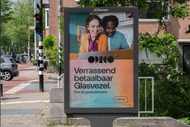 Amsterdam 'daki Billboard Odido Hollanda 30-5-2024