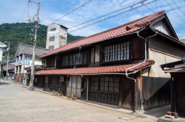 Tomonoura Japonya 'daki Ahşap Tarih Evi 24-8-2016