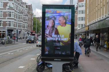 Billboard Gemeente Amsterdam 750 Yıl Amsterdam 8-7-2024 Hollanda