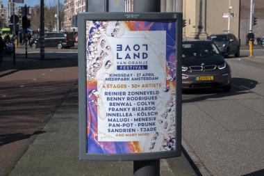 Amsterdam 'da reklam panosu 2-3-2024