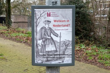 Billboard Luther Müzesi Amsterdam Hollanda 'ya hoş geldiniz 12-3-2024