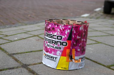 Amsterdam 'da Disko Cehennemi Havai Fişekleri 1-1-2023 Hollanda