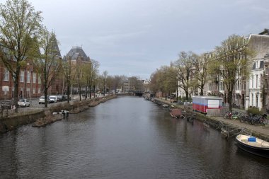 Hollanda, Amsterdam Brandweerbrug Köprüsü 'nden 17-3-2024