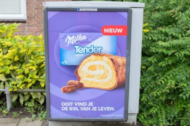 Billboard Milka ihale Melk Candy Amsterdam 'da Hollanda 25-5-2025