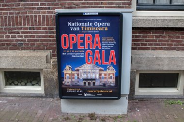 Billboard Nationale Opera Van Timisoara Opera Galası Amsterdam 21-3-2024 Hollanda