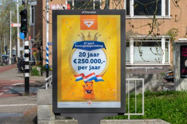 Billboard Staatsloterij Kingday Amsterdam 'da 22-4-2023