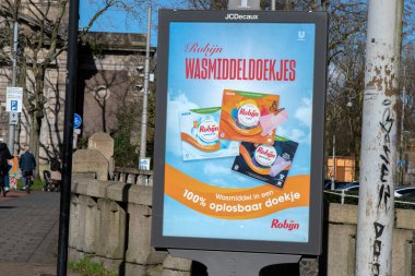 Amsterdam 'da Billboard Robijn Temizlik Malzemeleri Hollanda 2-3-2024