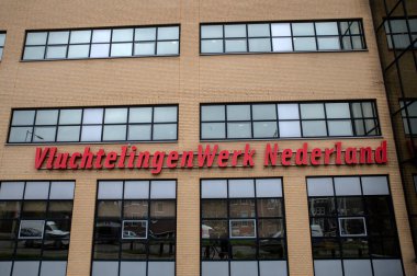 Billboard VluchtingenWerk Nederland Amsterdam 29-3-2023