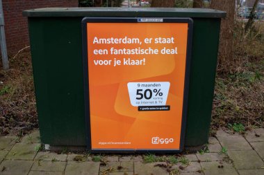 Billboard Ziggo At Amsterdam The Netherlands 23-3-2024 clipart