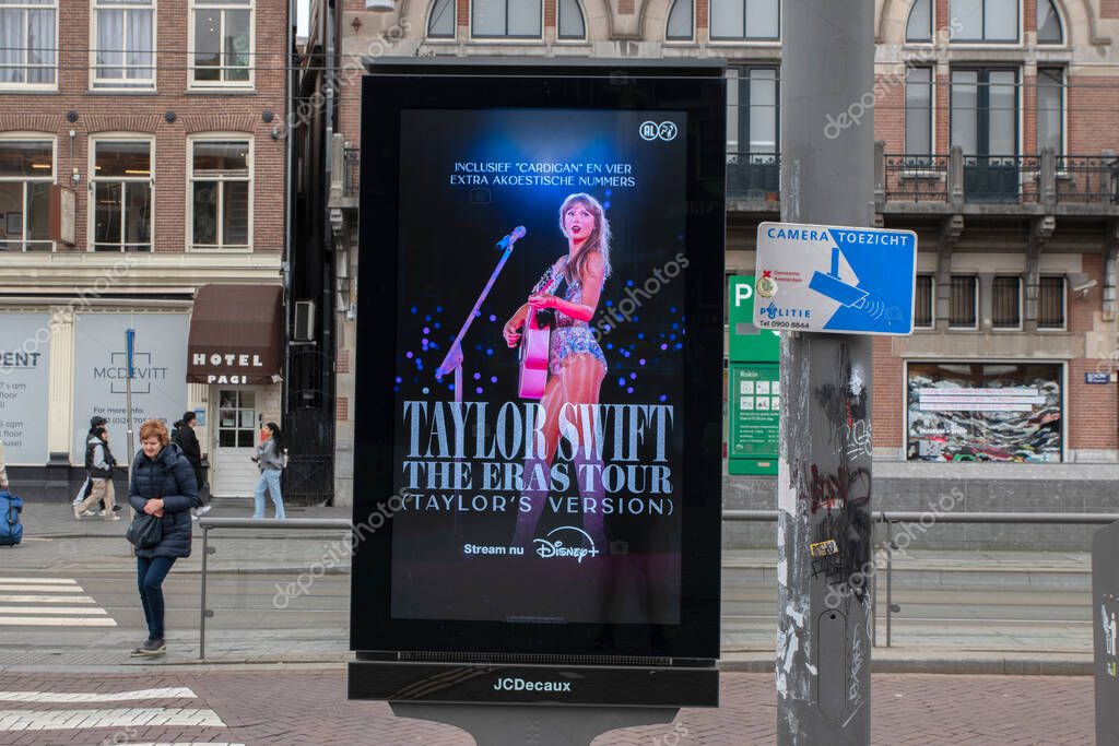Billboard Taylor Swift The Eras Tour At Amsterdam The Netherlands 21-3-2024