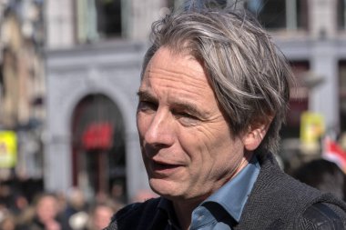 FNV Başkanı Tuur Elzinga Amsterdam 'da 19-3-2022