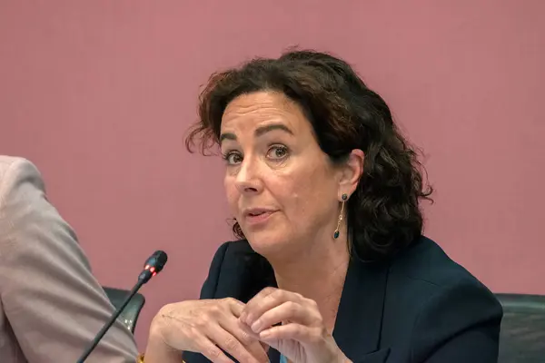 stock image Close Up Femke Halsema At The Public Meeting At The Raadszaal Building Amsterdam The Netherlands 10-5-2024