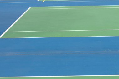 Amsterdam 'daki Bir Tenis Sahasının Yakın Çizgileri Hollanda 28-3-2023