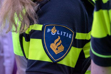 Amsterdam 'da Polis Logosunu Kapat Hollanda 13-5-2024