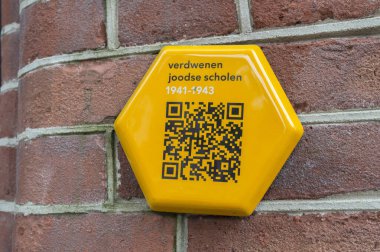 QR Kodunu Kapat Amsterdam 'daki Yahudi Okullarını Kaybet Hollanda 9-5-2024