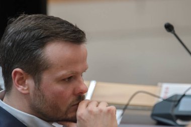 Daan Wijnans, Amsterdam Raadszaal binasındaki halk toplantısında Hollanda 10-5-2024