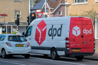 Hollanda 23-4-2023 DPD Van 'ı Amsterdam' da