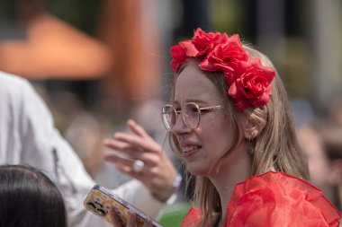 Hollanda 4-7-2024 Amsterdam 'da Taylor Swift' in gösterilerine hazırlanın.