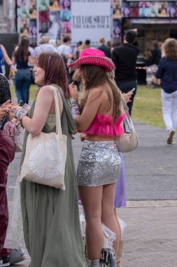 Hollanda 4-7-2024 Amsterdam 'da Taylor Swift' in gösterilerine hazırlanın.