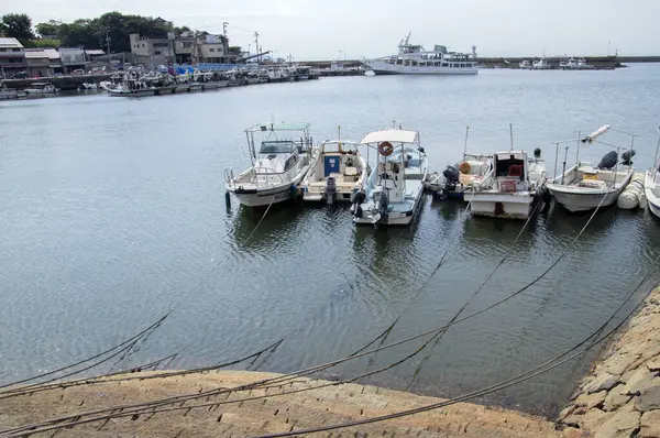 stock image Fishing Boats At Tomonoura Japan 24-8-2016