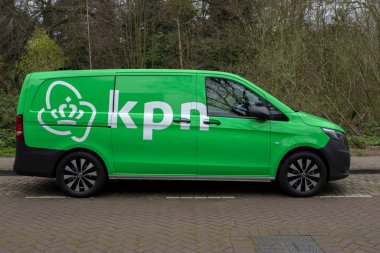 Amsterdam 'daki KPN Şirket Arabası Hollanda 21-3-2024