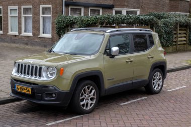 Jeep Renegade At Amsterdam The Netherlands 1-4-2024 clipart