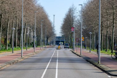 Amsterdam Kruislaan Sokağı Hollanda 5-4-2023
