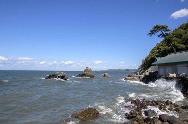 Meoto Iwa (Nikah Kayaları) Ise Japonya 'da 30-8-2016