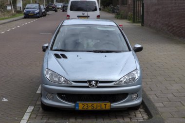 Peugeot 206 Araç Amsterdam 'da Hollanda 19-3-2024