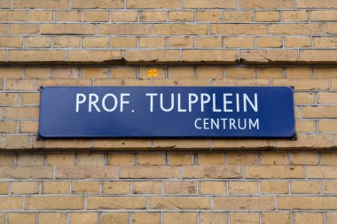 Profesör Tulpplein Amsterdam İşaret Sokağı Hollanda 12-3-2024