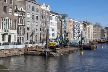 Amsterdam 'daki Nieuwe Herengracht Restorasyonu 2-3-2024