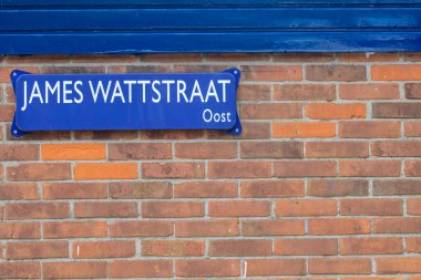 Amsterdam 'da Sokak İşareti Maxwell Caddesi 17-5-2023