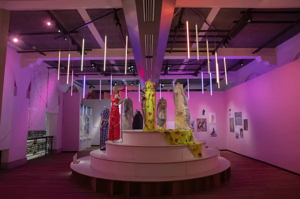 stock image Sari Statement Exhibition At The Wereldmuseum Museum At Amsterdam The Netherlands 19-5-2024