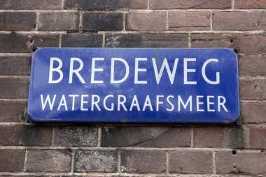 Street Sign Bredeweg At Amsterdam The Netherlands 29-3-2024 clipart