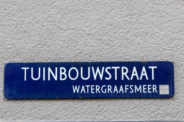 Amsterdam 'da Sokak İşareti Tuinbouwstraat 27-5-2023