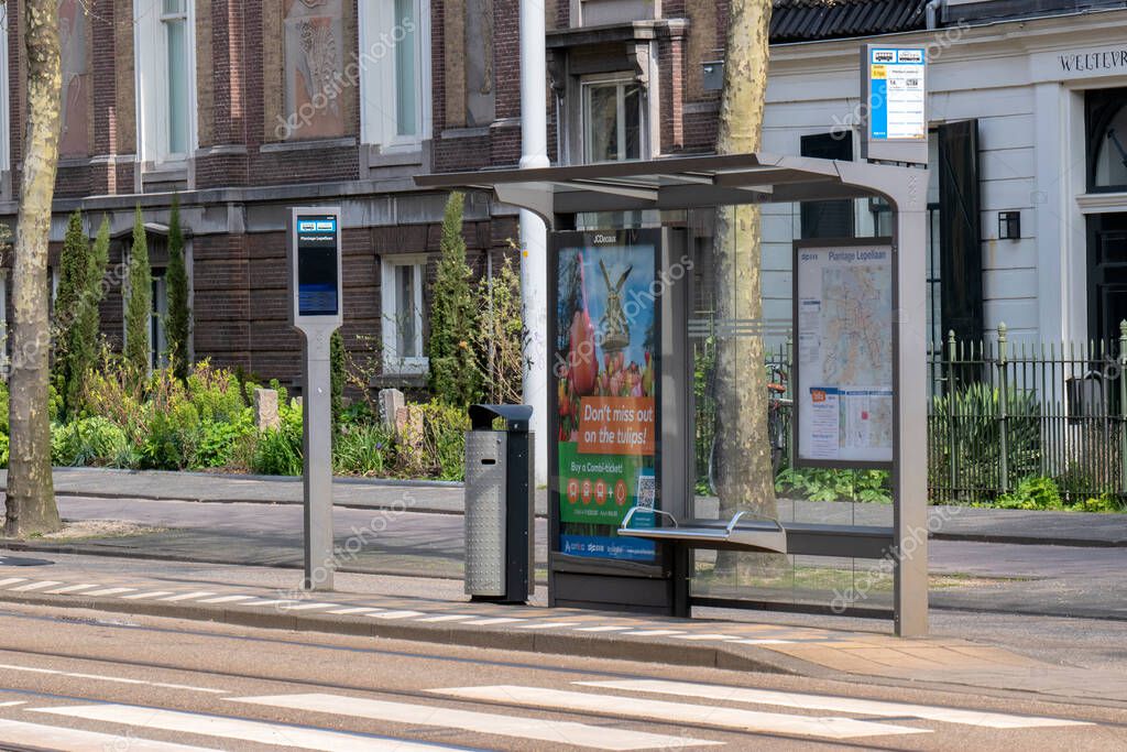Tram Stop Plantage Lepellaan At Amsterdam The Netherlands 27-4-2023