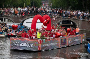 CocoLoco Gaypride Canal Boat Parade At Amsterdam The Netherlands 3-8-2024 clipart