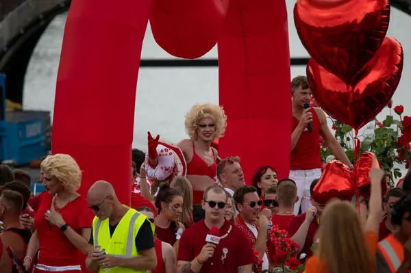 stock image CocoLoco Gaypride Canal Boat Parade At Amsterdam The Netherlands 3-8-2024