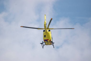 Schiphol Havaalanı 'ndaki Ambulans Helikopteri Hollanda 29-8-2024