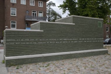 John F. Kennedy 'nin Amsterdam Heykeli Hollanda 11-7-2024