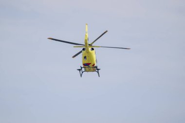 Schiphol Havaalanı 'ndaki Ambulans Helikopteri Hollanda 29-8-2024