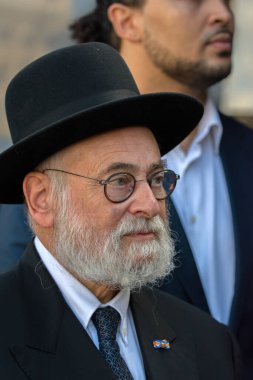 Binyomin Jacobs Amsterdam 'daki Pro Israel Gösterisinde Hollanda 7-10-2024